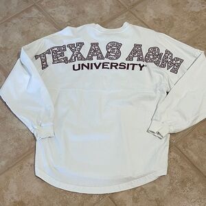 Texas A&M University White Long Sleeve Spirit Jersey